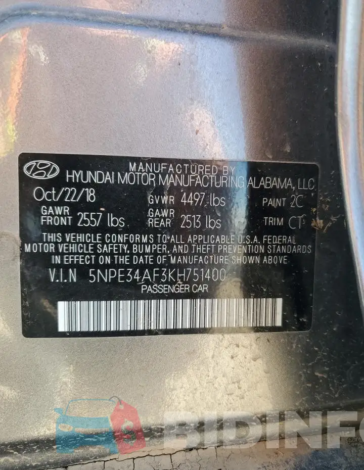 5NPE34AF3KH751400 Photo# 13