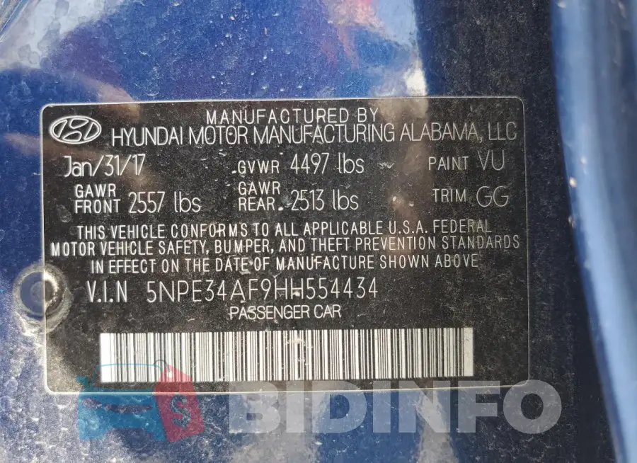5NPE34AF9HH554434 Photo# 12