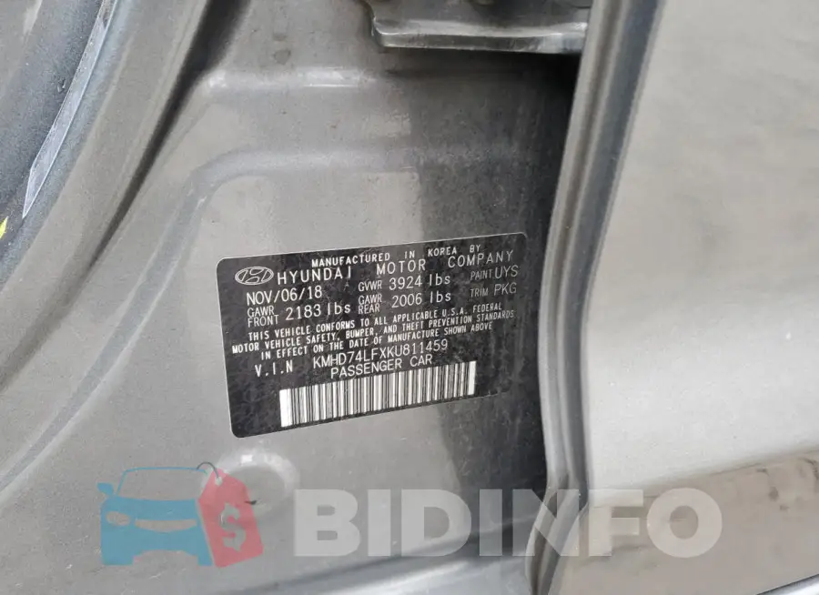 KMHD74LFXKU811459 Photo# 12