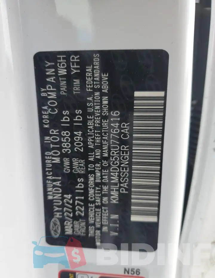 KMHLM4DG5RU776416 Photo# 12