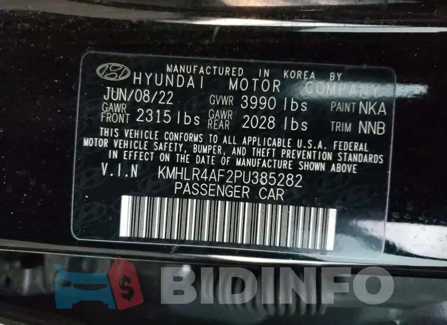 KMHLR4AF2PU385282 Photo# 12