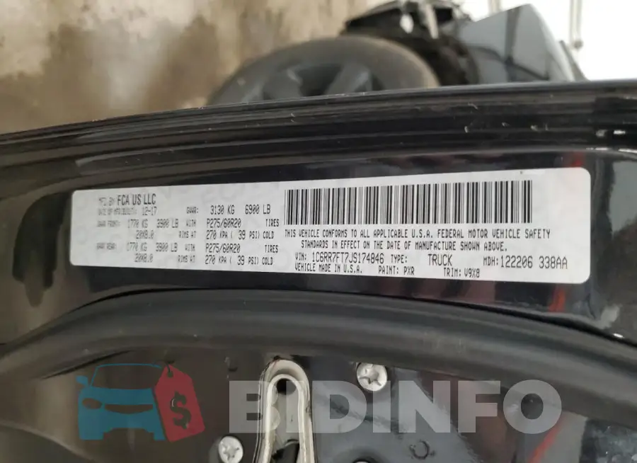 1C6RR7FT7JS174846 Photo# 13