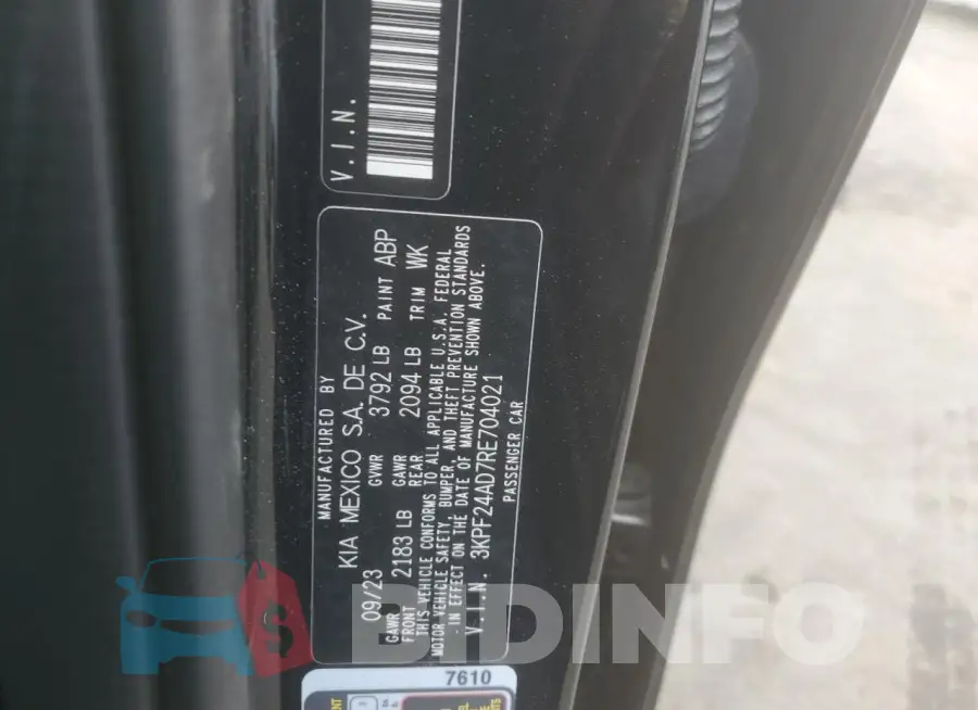 3KPF24AD7RE704021 Photo# 12