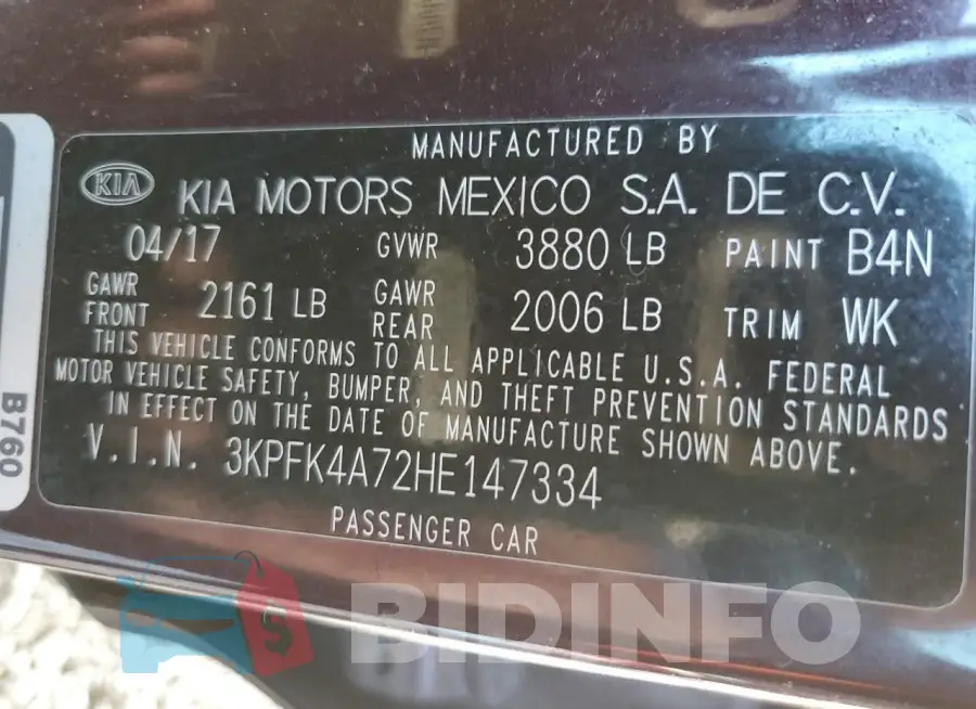3KPFK4A72HE147334 Photo# 12