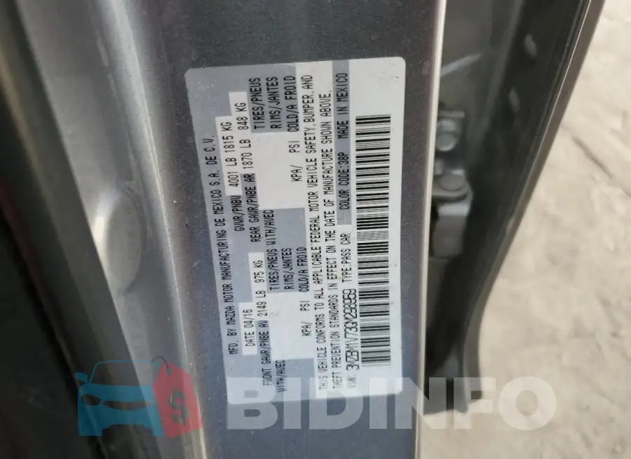 3MZBM1V73GM298959 Photo# 12
