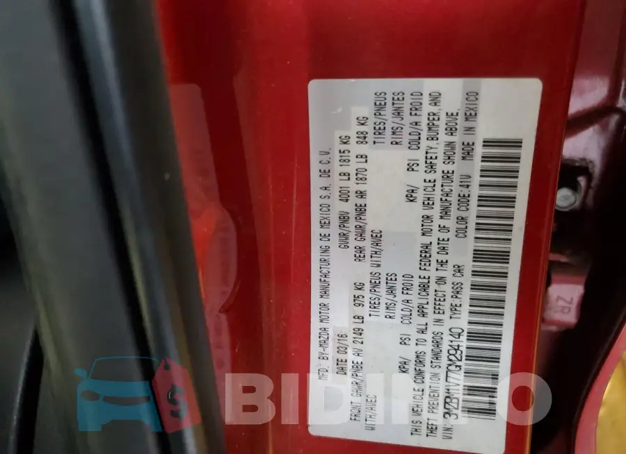 3MZBM1V77GM294140 Photo# 12