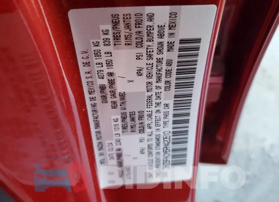 3MZBPACM6RM420510 Photo# 12