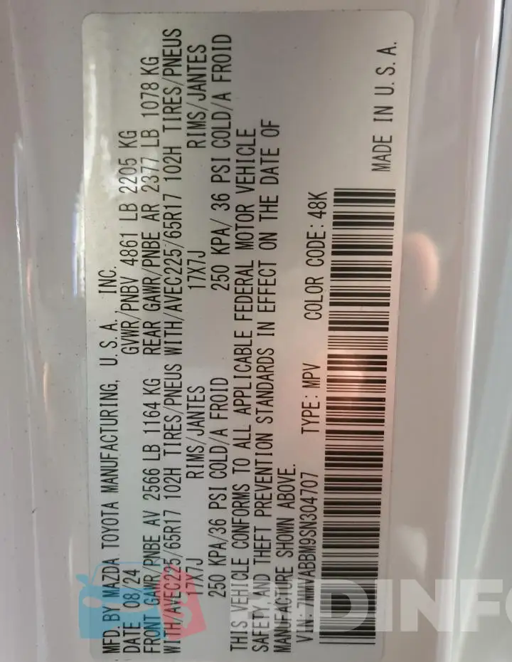 7MMVABBM9SN304707 Photo# 14