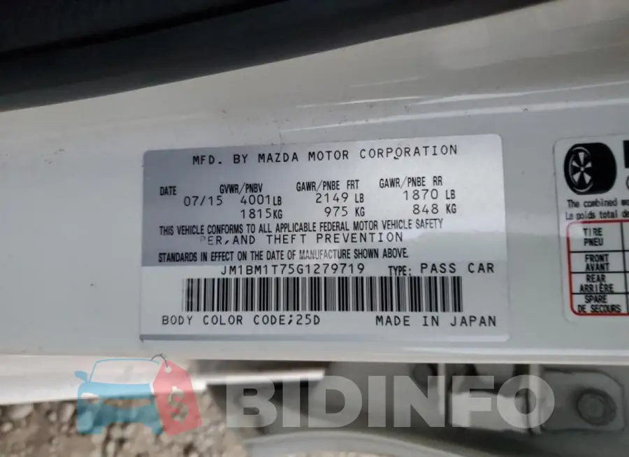 JM1BM1T75G1279719 Photo# 12