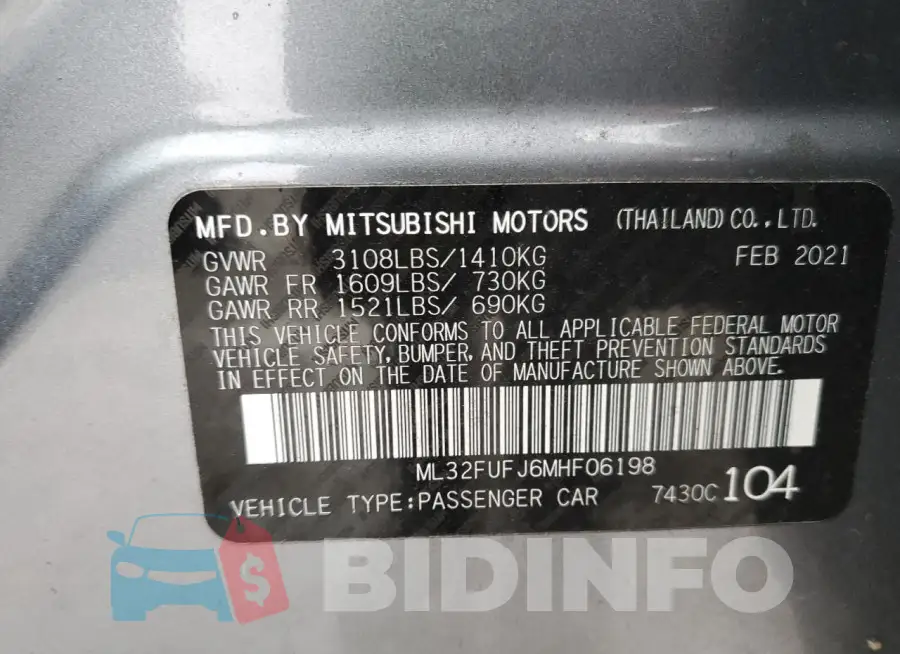 ML32FUFJ6MHF06198 Photo# 12