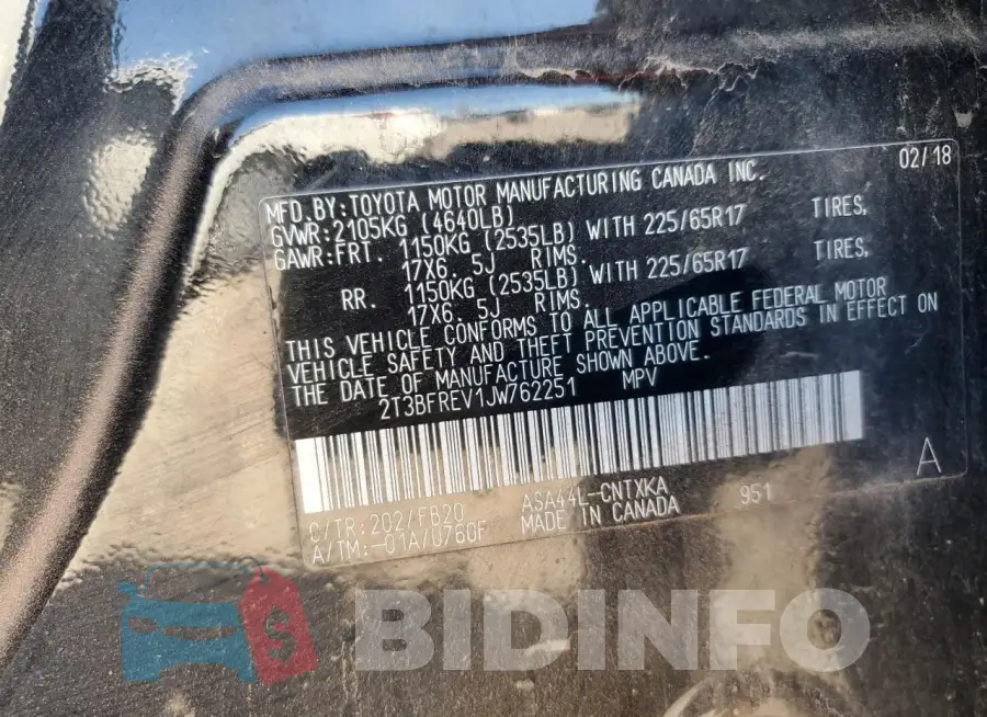2T3BFREV1JW762251 Photo# 13