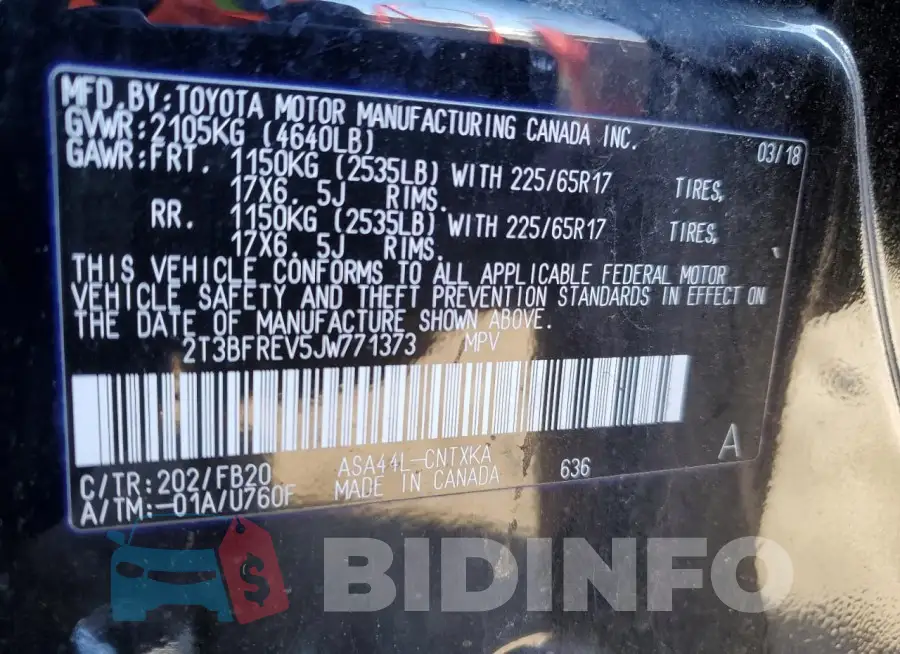 2T3BFREV5JW771373 Photo# 13