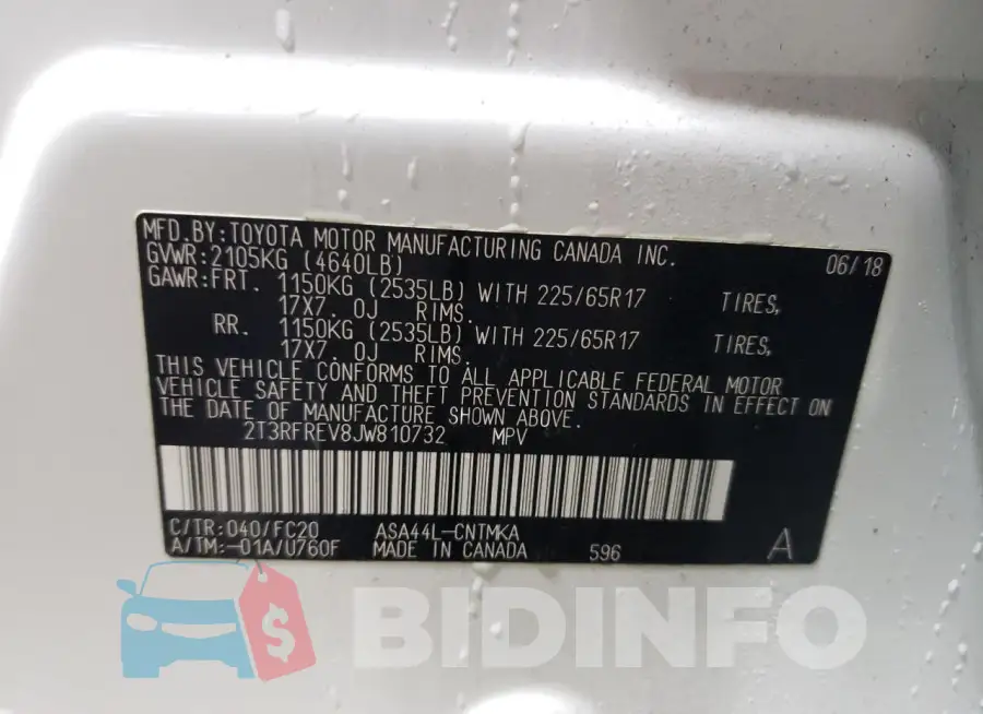 2T3RFREV8JW810732 Photo# 12