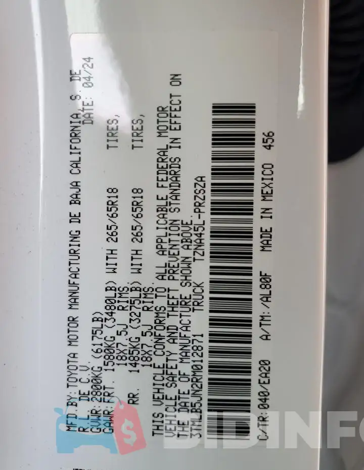 3TMLB5JN2RM012871 Photo# 12