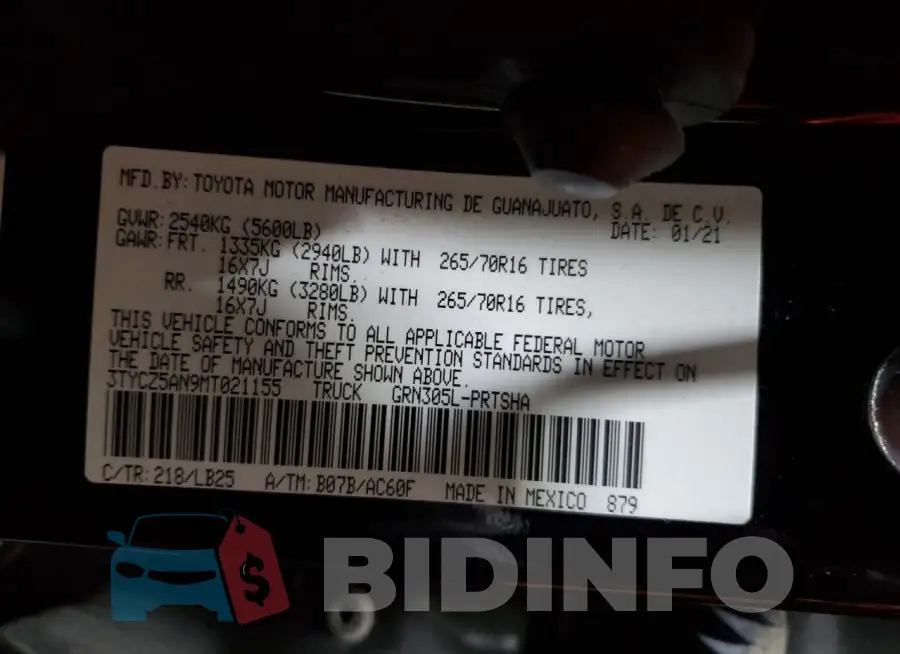 3TYCZ5AN9MT021155 Photo# 12