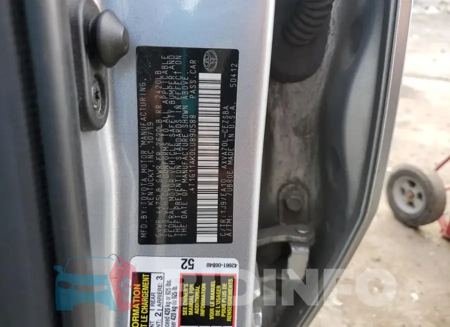 4T1G11AK0LU890588 Photo# 12