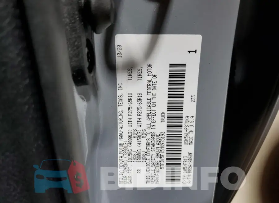 5TFDY5F15MX975193 Photo# 12