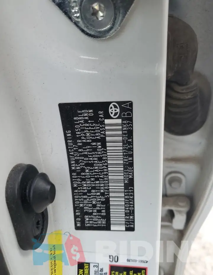 5YFBURHE9HP658077 Photo# 12