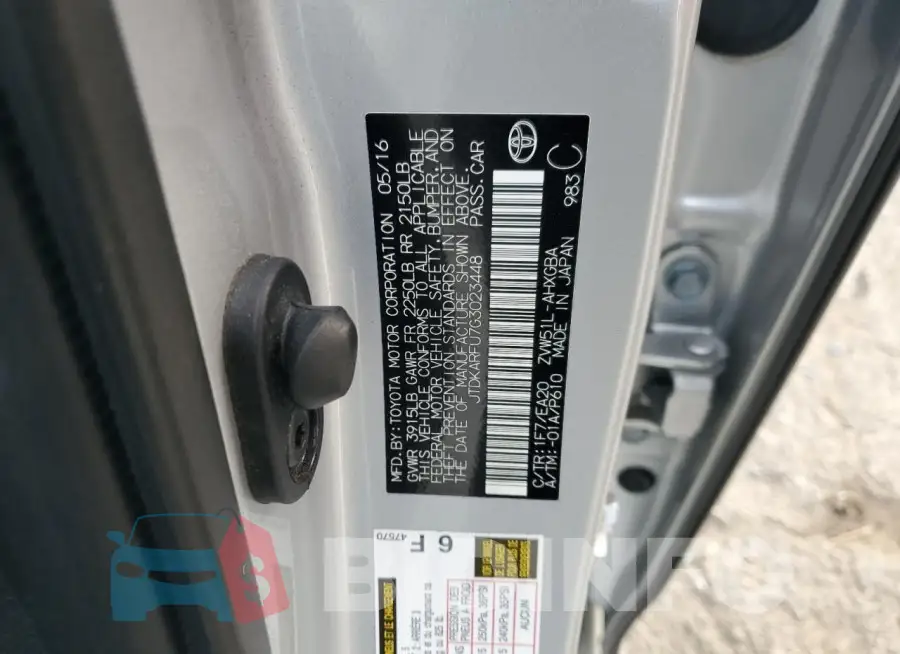 JTDKARFU7G3023448 Photo# 12