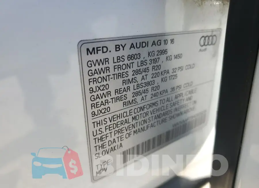 WA1VAAF73HD035210 Photo# 12