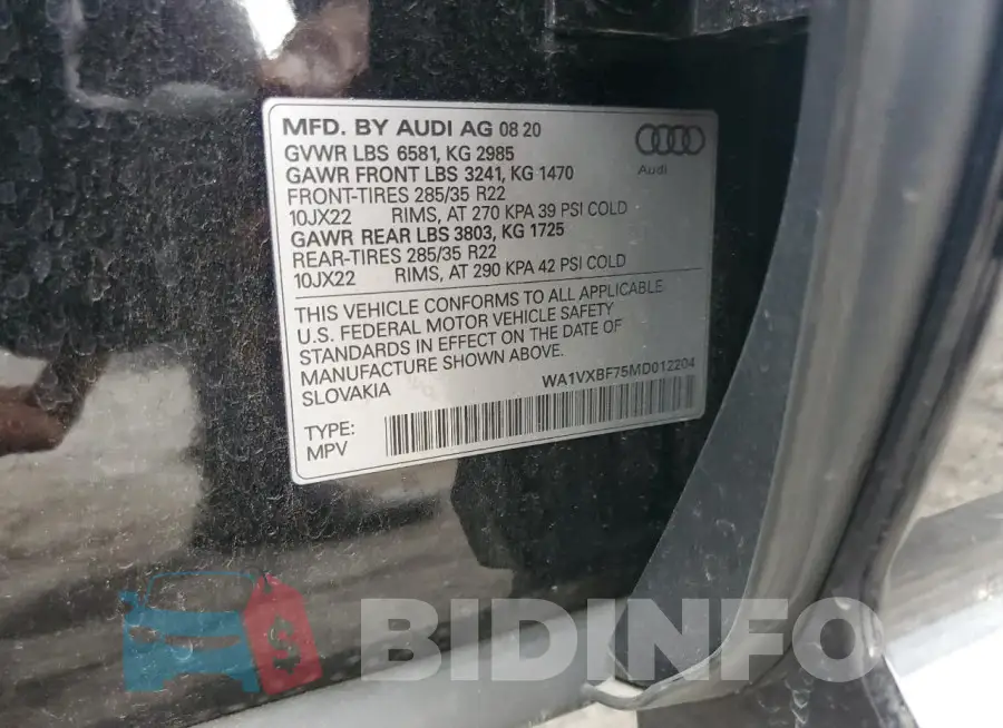 WA1VXBF75MD012204 Photo# 14