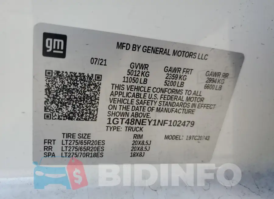 1GT48NEY1NF102479 Photo# 12