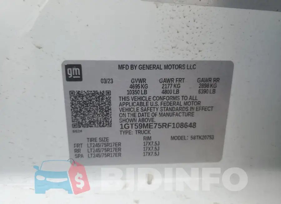 1GT59ME75RF108648 Photo# 12