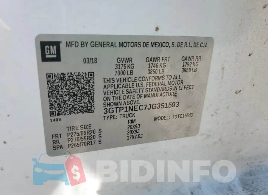 3GTP1NEC7JG351593 Photo# 12