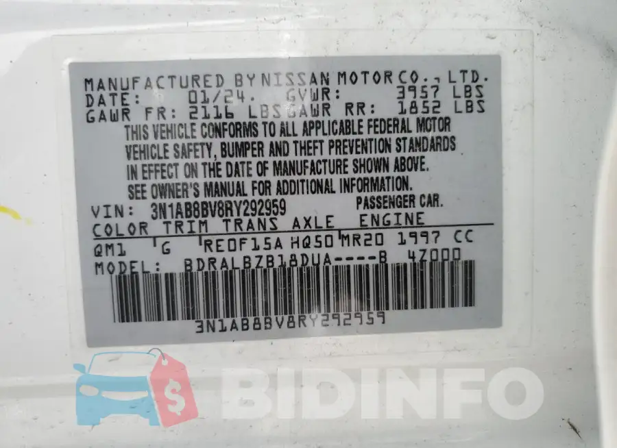 3N1AB8BV8RY292959 Photo# 12
