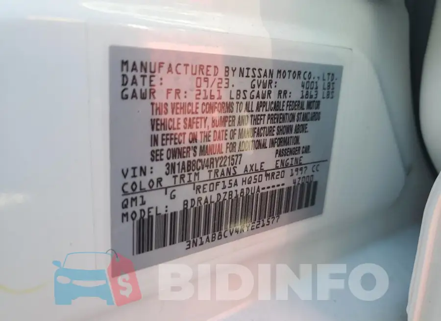 3N1AB8CV4RY221577 Photo# 12