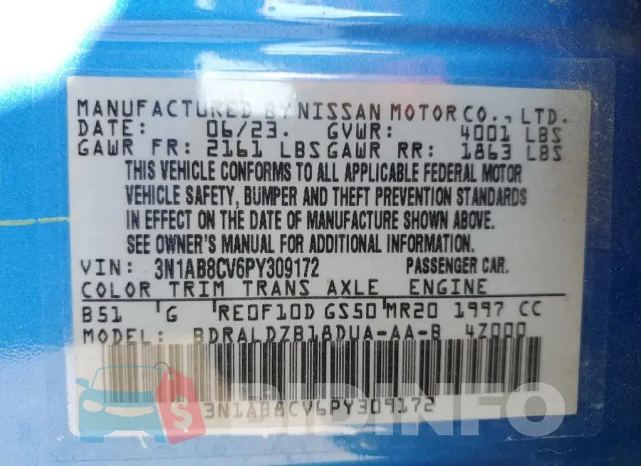 3N1AB8CV6PY309172 Photo# 12