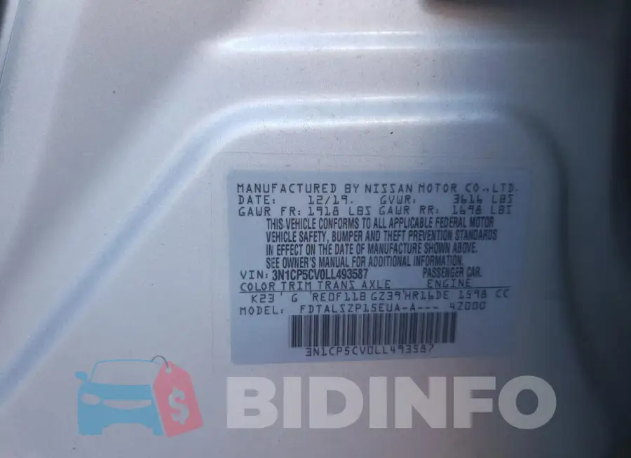 3N1CP5CV0LL493587 Photo# 12
