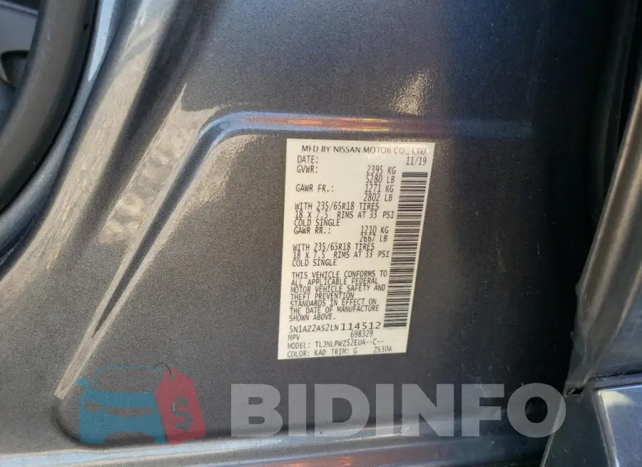 5N1AZ2AS2LN114512 Photo# 14
