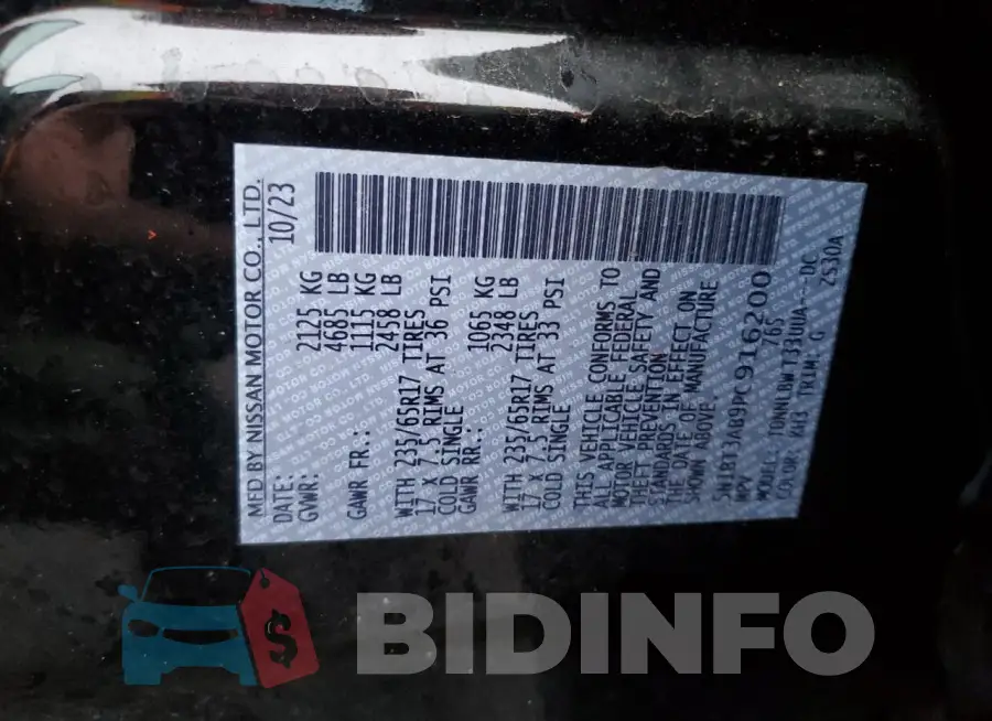 5N1BT3AB9PC916200 Photo# 13