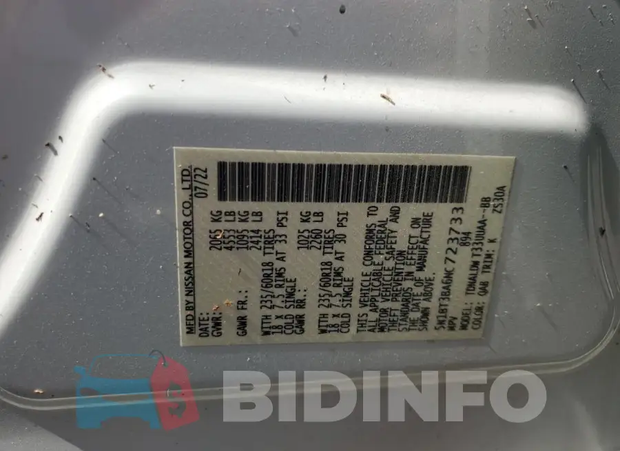 5N1BT3BA6NC723733 Photo# 14