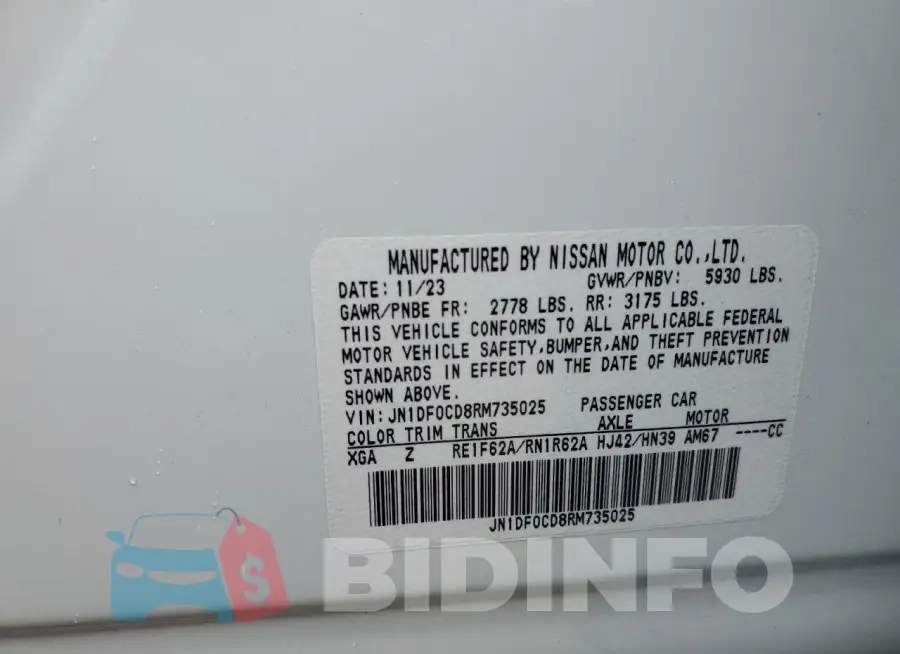 JN1DF0CD8RM735025 Photo# 14