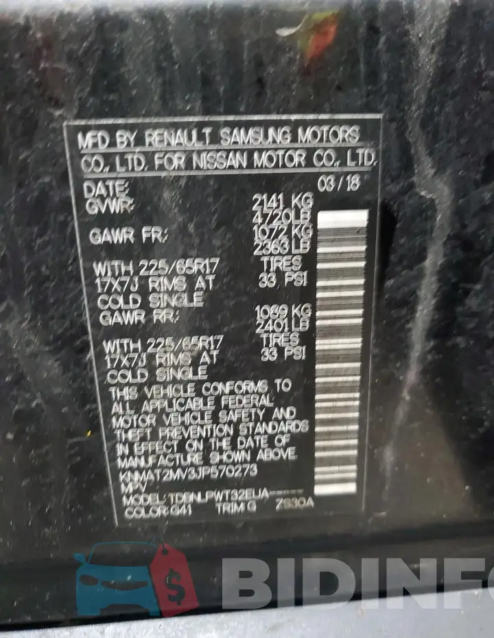 KNMAT2MV3JP570273 Photo# 13