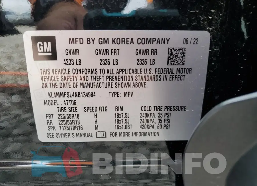KL4MMFSL4NB134984 Photo# 12