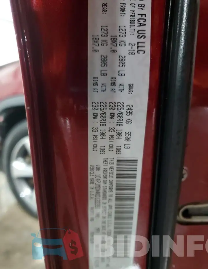 1C4PJMDX4KD122351 Photo# 13