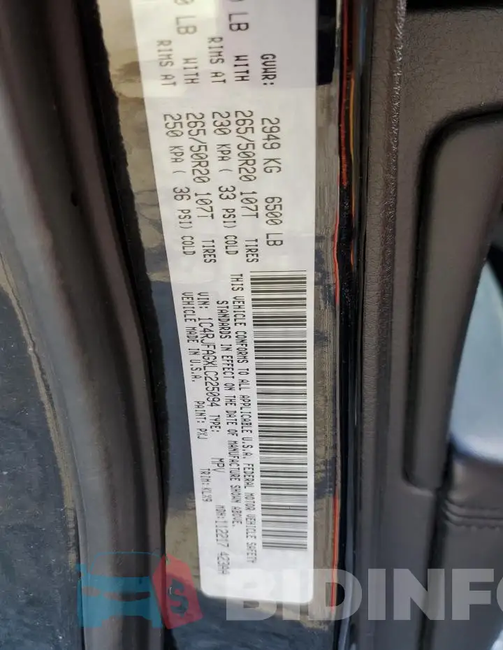 1C4RJFAGXLC225094 Photo# 13