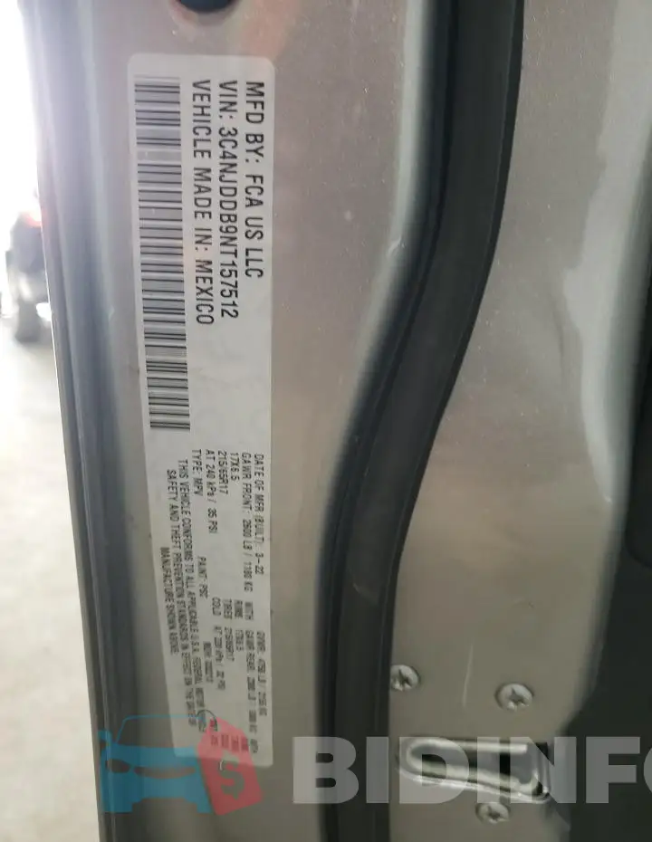 3C4NJDDB9NT157512 Photo# 13