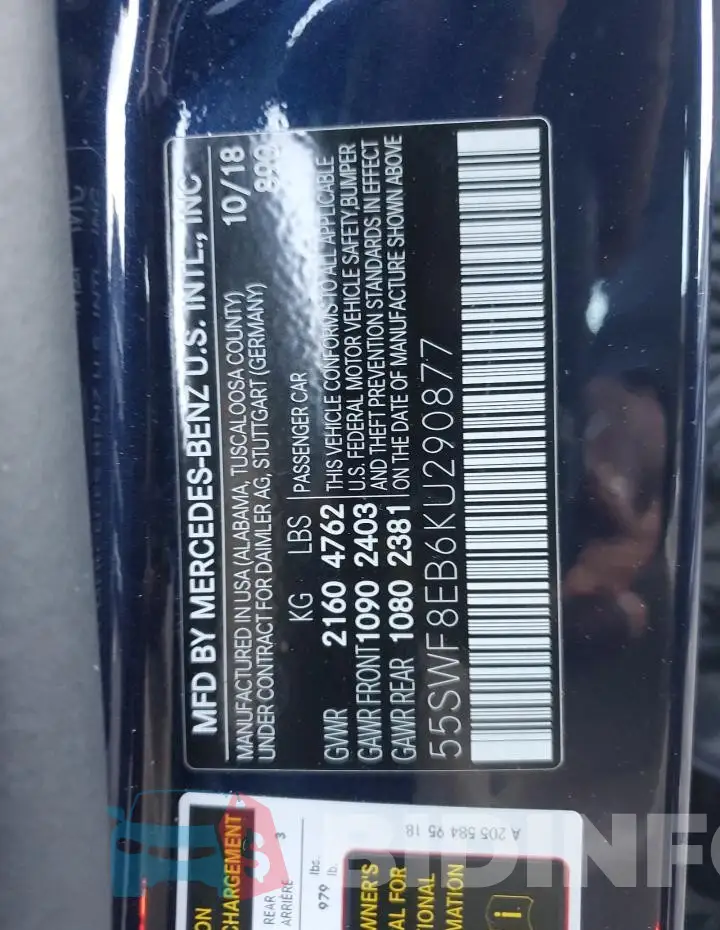 55SWF8EB6KU290877 Photo# 12