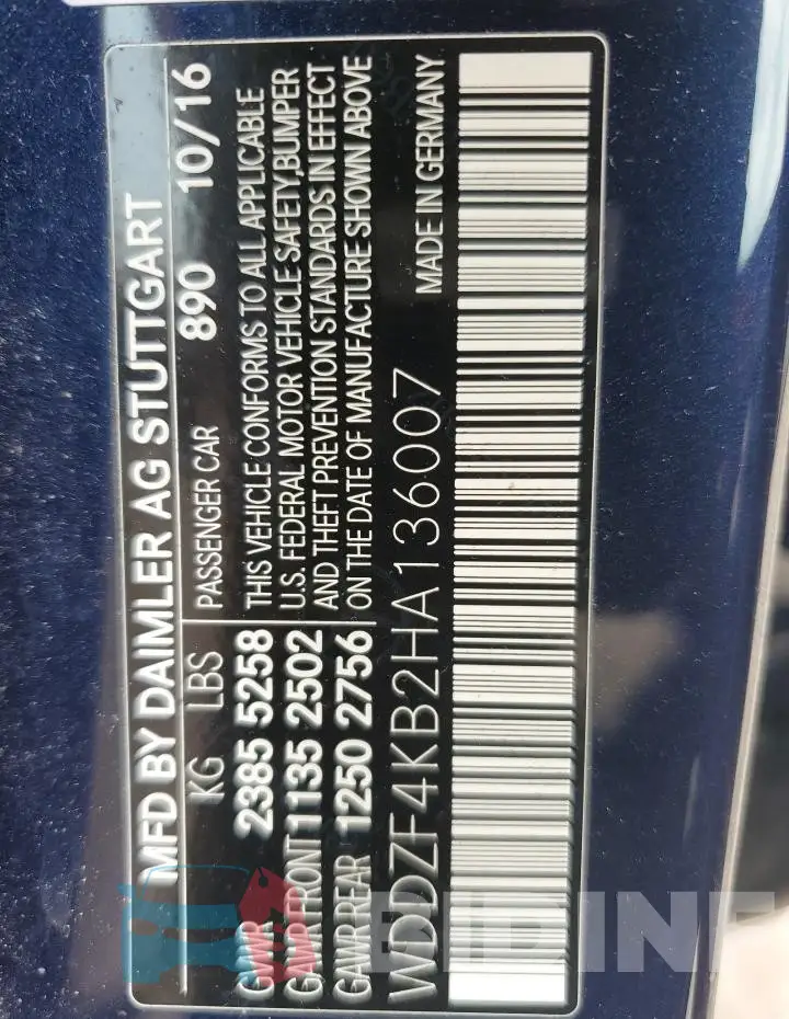 WDDZF4KB2HA136007 Photo# 13