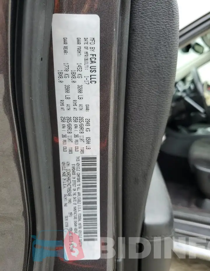 1C4RDHAG7HC709248 Photo# 13