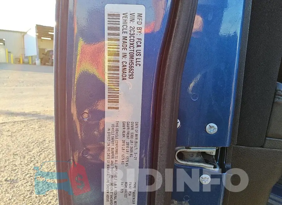 2C3CDXCT0MH566293 Photo# 12