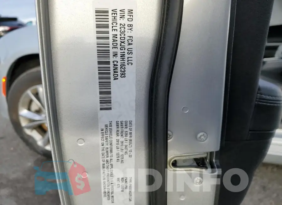 2C3CDXJG1NH162393 Photo# 12