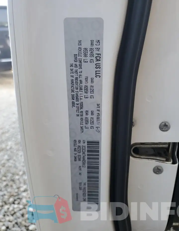 2C3CDXKT4HH650012 Photo# 13