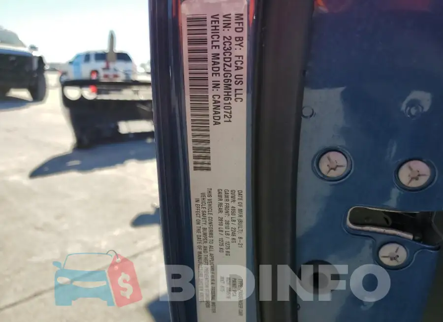 2C3CDZJG6MH610721 Photo# 12