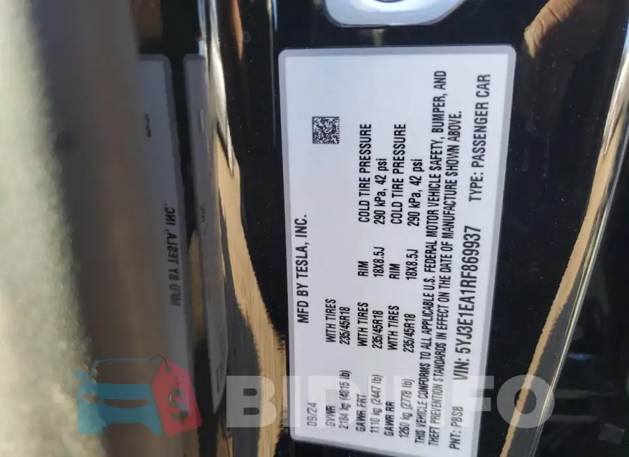 5YJ3E1EA1RF869937 Photo# 12