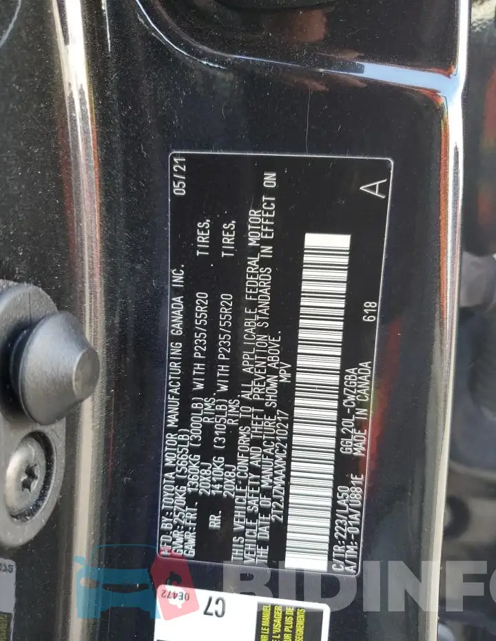 2T2JZMAAXMC210217 Photo# 14